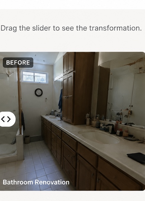Before bathroom