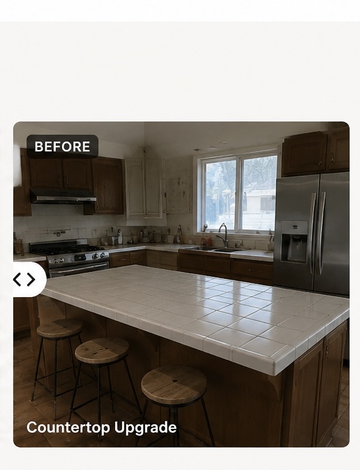 Before countertop